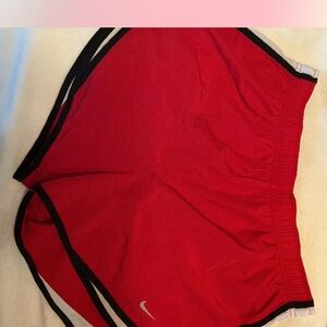 Nike Women's Vibrant Red Athletic Shorts
